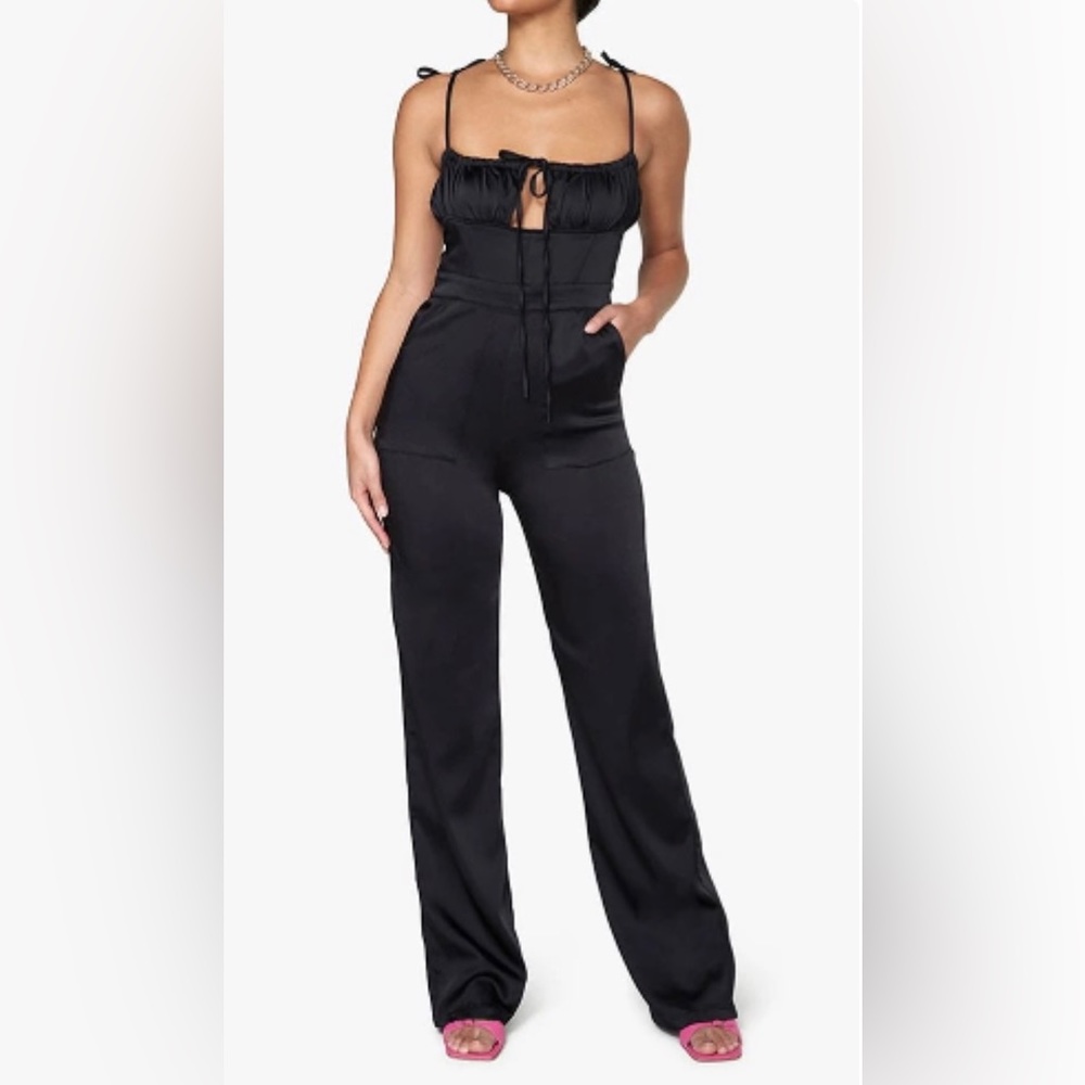 WeWoreWhat Pull On Stretch Satin Jumper